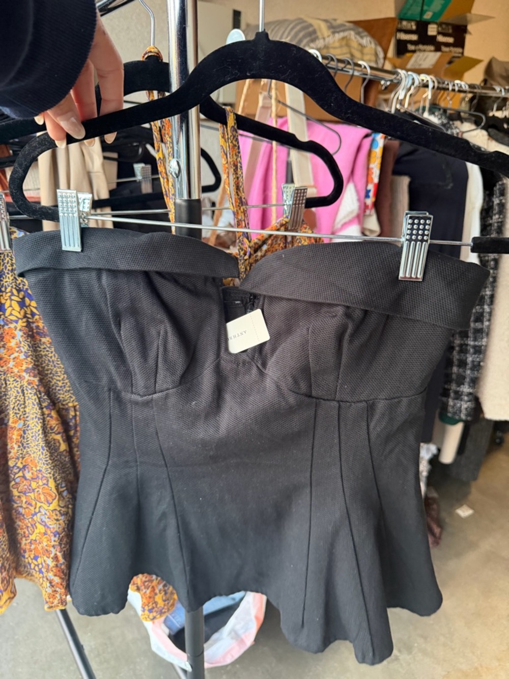 Anthropology Maeve Strapless Plunge Top - Picture 4 of 7